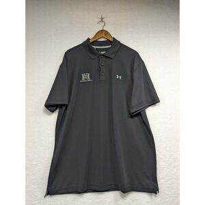 NWT Under Armour‎ Heat Gear Black Men's Hawaii Polo Shirt NCAA UA Golf 2XL